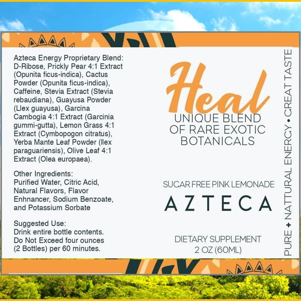 
                      
                        Azteca Botanicals Health Organic Energy Wellness Shots, Lemon, 6PK
                      
                    