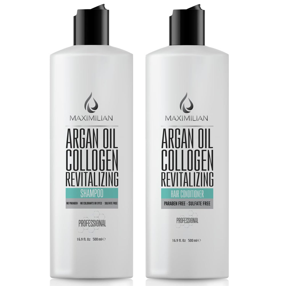 
                      
                        Maximilian Argan Collagen Shampoo and Conditioner Set 16.9 oz- 2 Pack
                      
                    