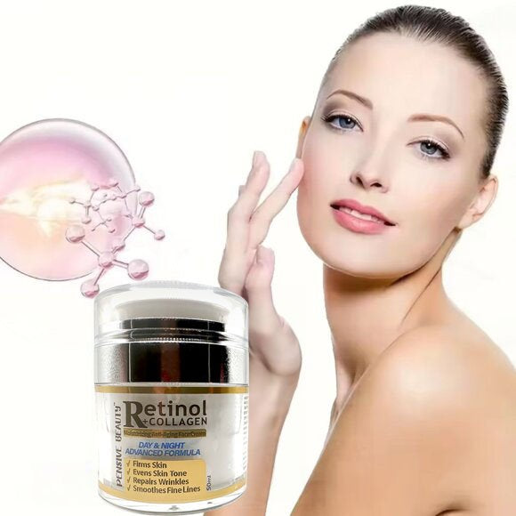 
                      
                        PENSIVE BEAUTY™ Retinol & Collagen Moisturizing Face Cream (50 ml) 3 Pack
                      
                    