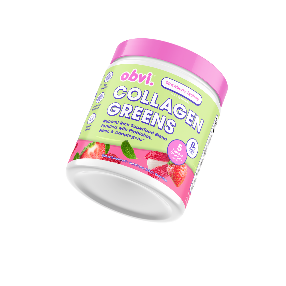 Obvi Collagen Greens Strawberry Lychee 7.9 OZ - 1 pack