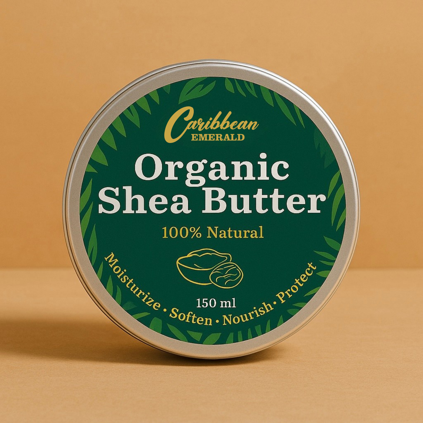 Organic shea butter by Caribbean Emerald – natural moisturizer for skin and hair