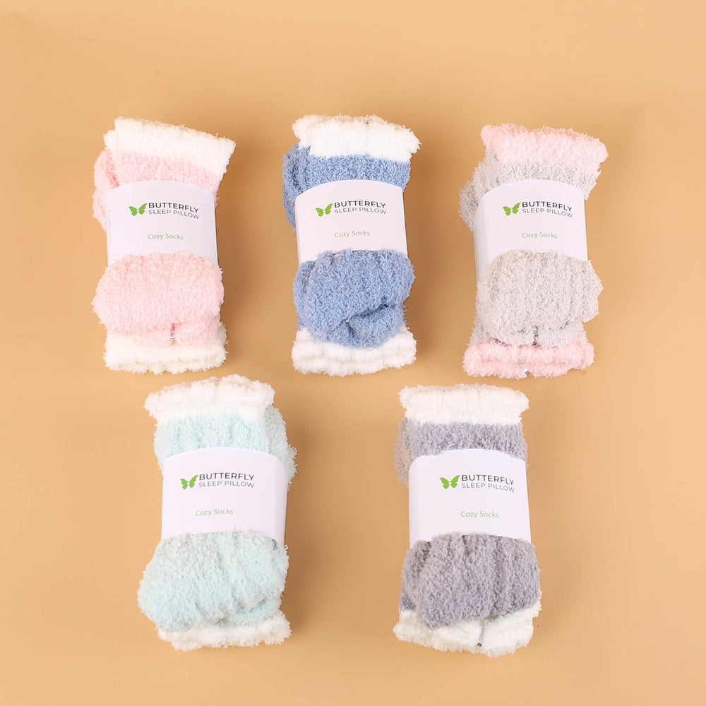 Butterfly Sleep Pillow - Cozy Socks 6 pk