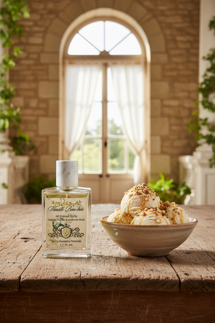 Vanilla and floral notes gourmand fragrance